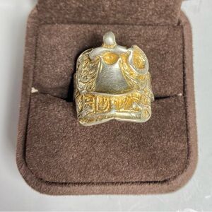 Vintage Custom Made Men’s Western Saddle Ring - Sz 10